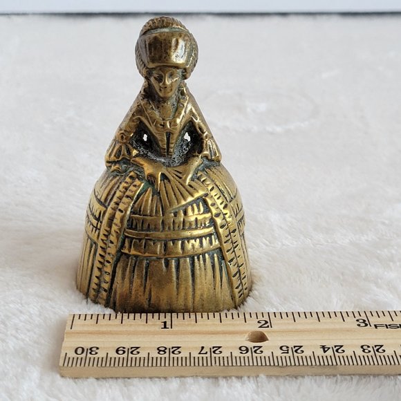 Antique Victorian Lady Brass Bell - Picture 7 of 7